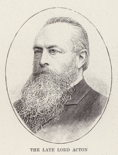 Feu Lord Acton (gravure) - English School