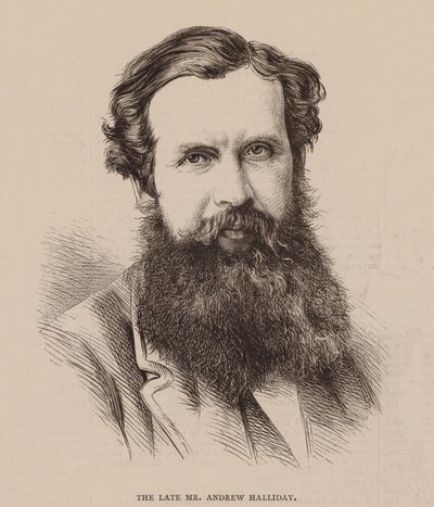 Feu M. Andrew Halliday (gravure) - English School
