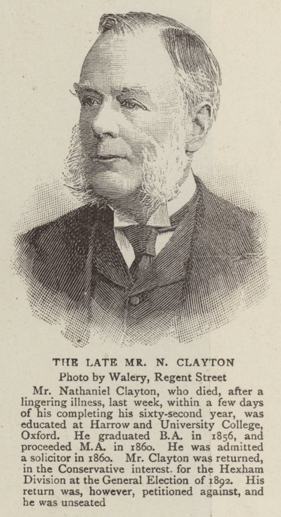 Feu M N Clayton (gravure) - English School