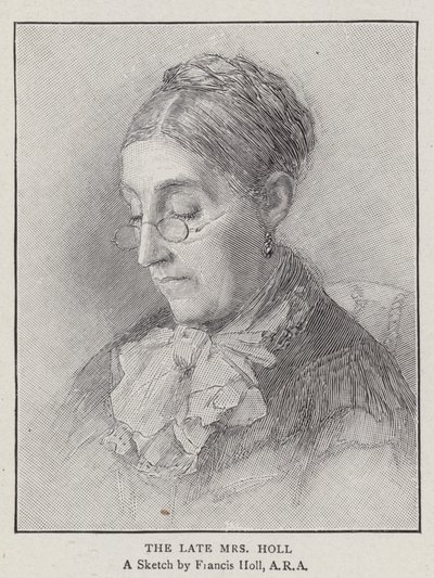 Feu Mme Holl (gravure) - English School
