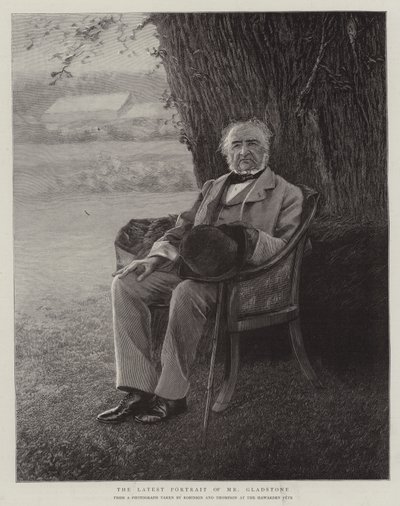 Les derniers portraits de M. Gladstone - English School