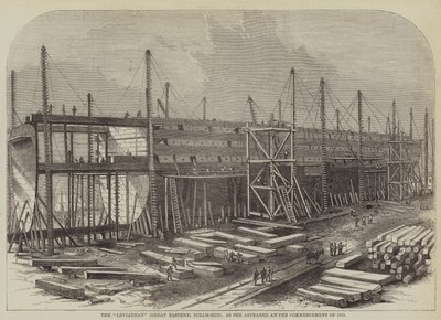 Le "Leviathan" (Great Eastern) Steam-Ship, tel qu