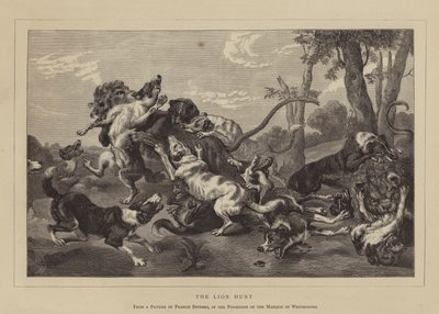 La chasse au lion (gravure) - English School