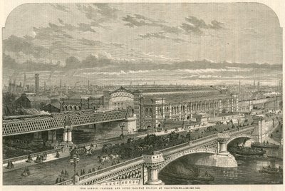 La gare de Londres, Chatham et Dover à Blackfriars, Londres - English School