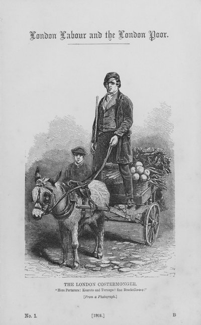 Le marchand ambulant de Londres (gravure) - English School