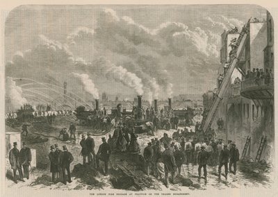 La brigade des pompiers de Londres en exercice sur l