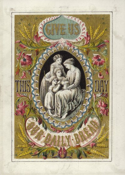 Le Notre Père (lithographie en couleur) - English School