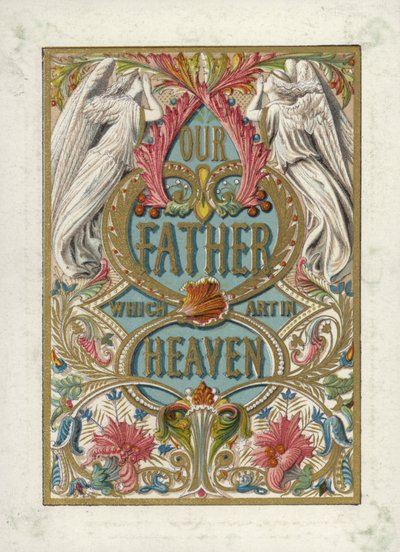Le Notre Père (lithographie en couleur) - English School