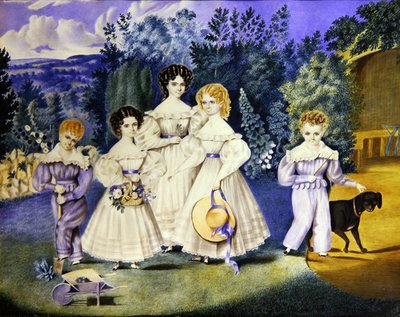 Les enfants de la famille Lovell, vers 1825 - English School