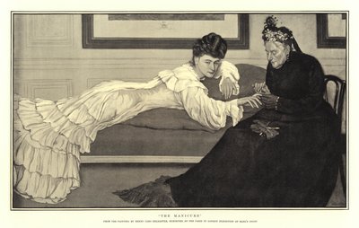 La manucure (gravure) - English School