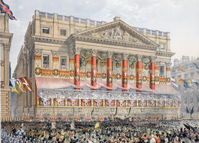 La Mansion House, 7 mars 1863, de A Memorial of the Marriage of Edward VII and Alexandra of Denmark, pub. 1864 - English School