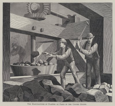 La fabrication du plâtre de Paris aux États-Unis - English School