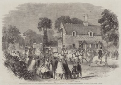 Le mariage de la princesse Alice avec le prince Louis de Hesse Darmstadt, départ de leurs altesses royales d