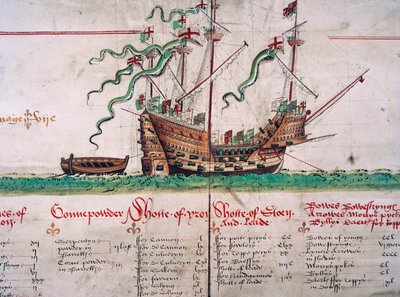 Le Mary Rose, du Anthony Roll - English School