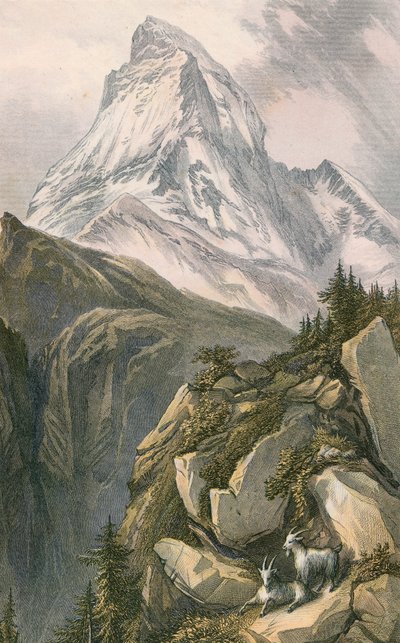 Le Cervin, ou Mont Cervin. Depuis Zermatt, Suisse - English School