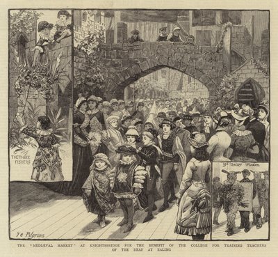 Le "Marché médiéval" à Knightsbridge au profit du Collège de formation des enseignants des sourds à Ealing - English School
