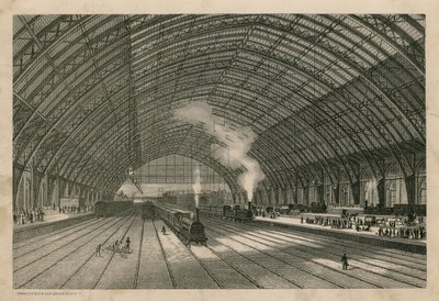La gare du chemin de fer Midland, St Pancras, Londres - English School