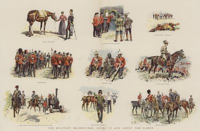 Les manœuvres militaires, notes dans et autour des camps - English School