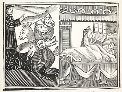 Le miracle des miracles, illustration de Chap-books du XVIIIe siècle par John Ashton, pub. 1882 - English School