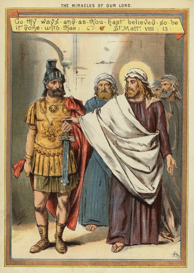 Les miracles du Christ : guérison du serviteur paralysé d