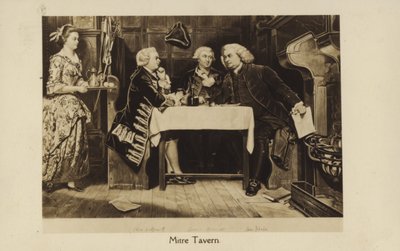 The Mitre Tavern (litho) - English School