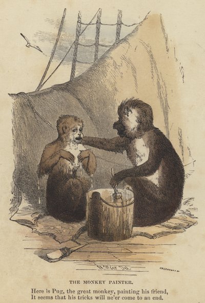 Le Singe Peintre - English School