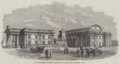 Le bâtiment commémoratif Montgomery à Lahore (gravure) - English School