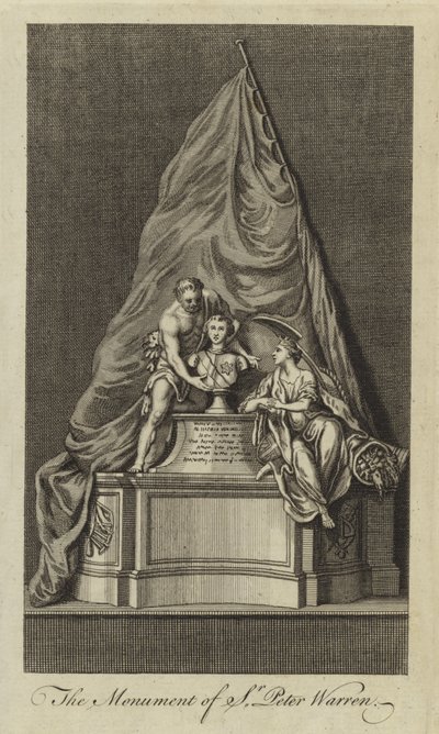Le monument de Sir Peter Warren - English School