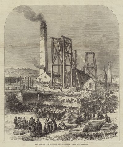 La Mine de Morley Main, près de Dewsbury, après l