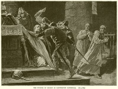 Le meurtre de Becket à Canterbury - English School