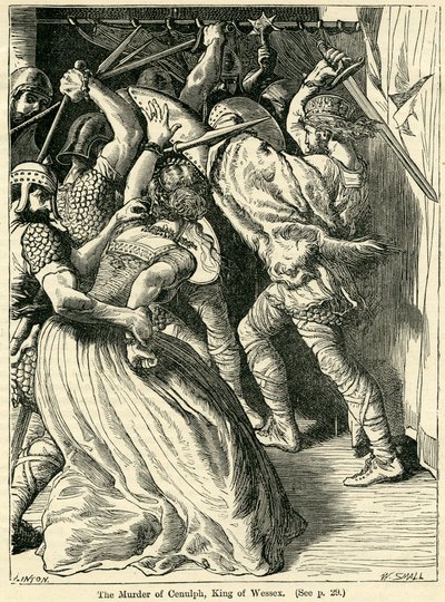 Le Meurtre de Cenulph, roi du Wessex, 821 - English School