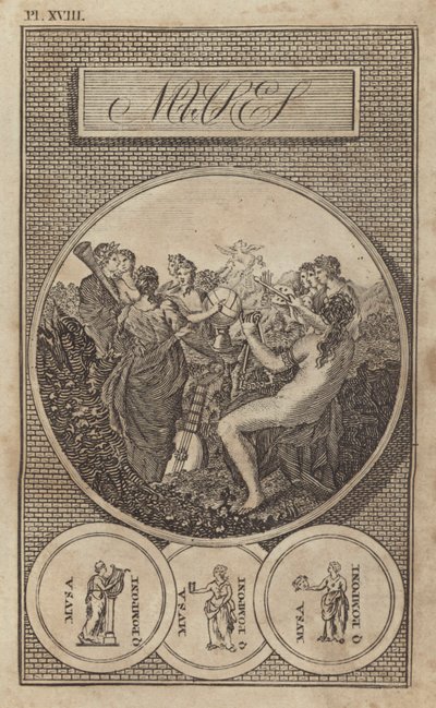 Les Muses, déesses grecques et romaines anciennes de la littérature, des sciences et des arts - English School