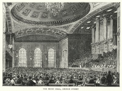 La salle de musique, rue George (gravure) - English School
