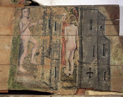 La Porte étroite vers le paradis, du Wenhaston Doom, vers 1500-20 - English School
