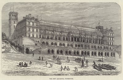 Le nouvel aquarium, Tynemouth (gravure) - English School