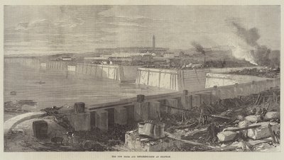 Les nouveaux docks et le bassin de réparation à Chatham (gravure) - English School