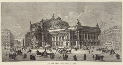 Le nouvel opéra grandiose à Paris (gravure) - English School