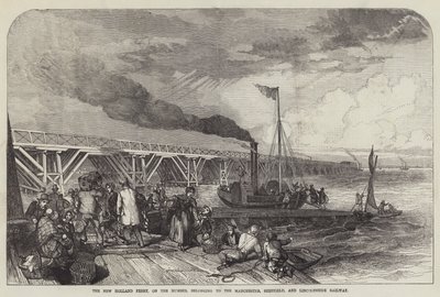 Le nouveau ferry de Hollande, sur le Humber, appartenant au chemin de fer de Manchester, Sheffield et Lincolnshire (gravure) - English School