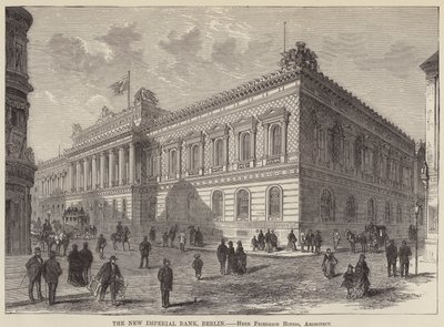 La nouvelle banque impériale, Berlin (gravure) - English School