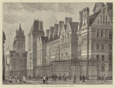 Les nouveaux tribunaux, façade est - English School