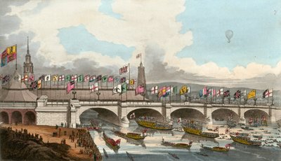 Le nouveau pont de Londres, 1er août 1831 - English School