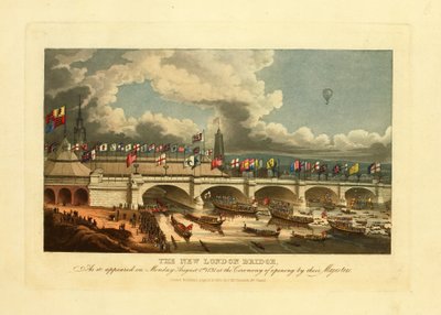 Le nouveau pont de Londres, tel qu