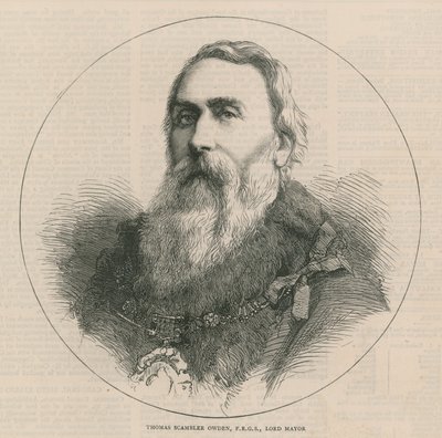 Le nouveau Lord-maire et les shérifs : Thomas Scambler Owden, Lord-maire - English School