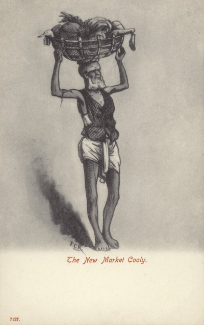 Le nouveau marché Cooly (litho) - English School