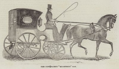 Le nouveau cab breveté "Quartobus" (gravure) - English School