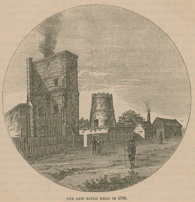 The New River Head en 1798 - English School