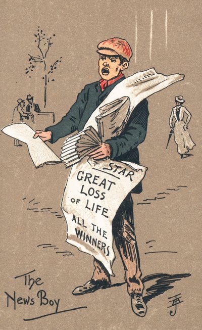 Le garçon de journaux - English School