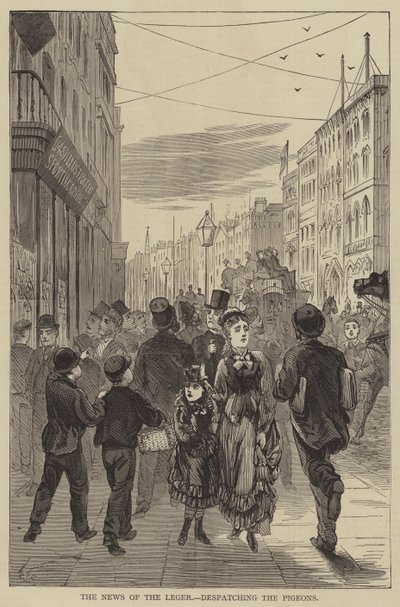 La nouvelle du Leger, envoi des pigeons - English School