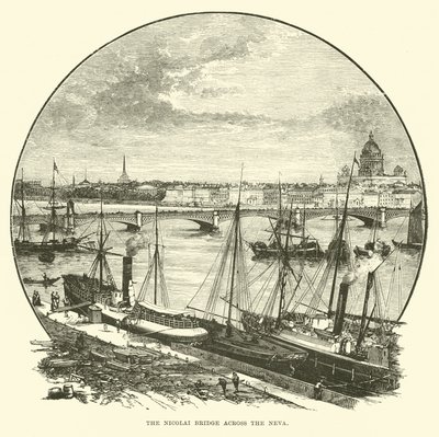 Le pont Nicolai sur la Neva - English School