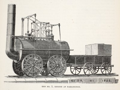 La locomotive n°1 à Darlington - English School